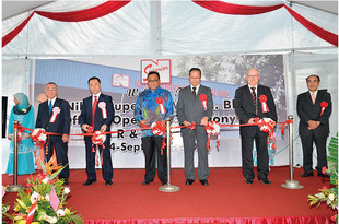 Grand opening celebration for new R&D center in Malaysia.